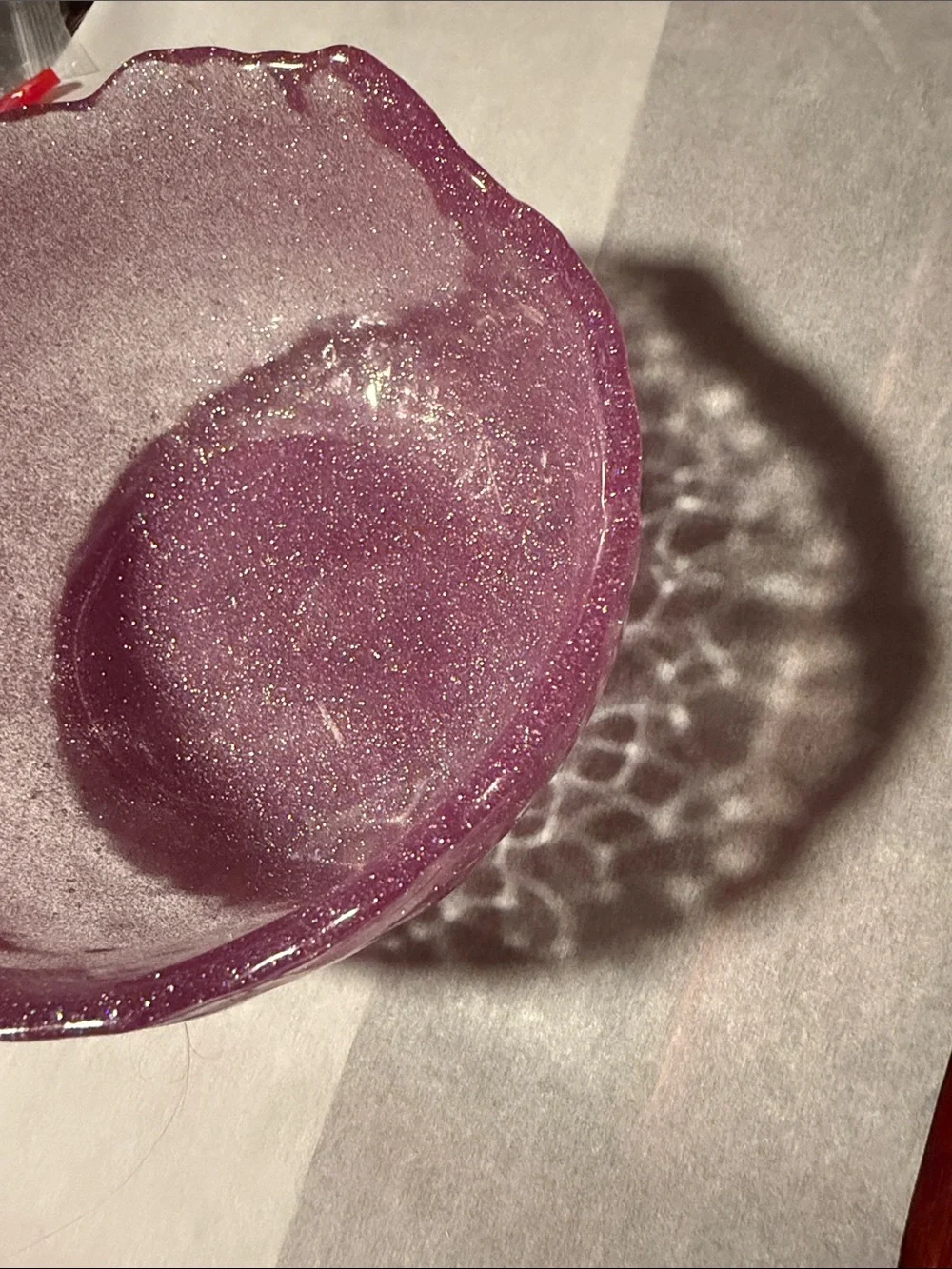 Shimmery Lavender Pink Decorative Bath Bowl